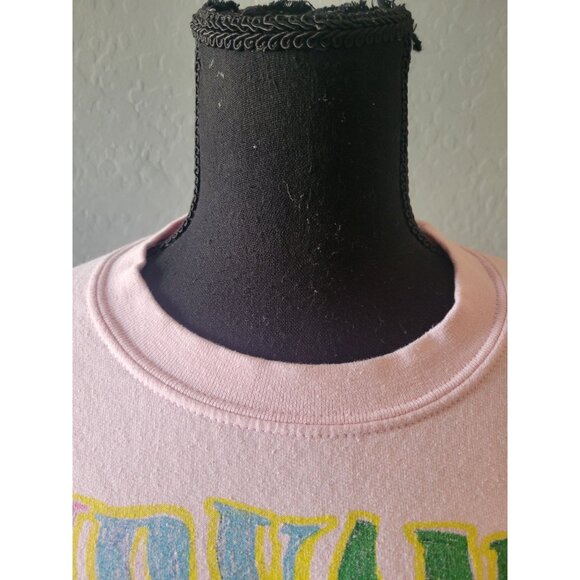 Nirvana Baby Pink Long Sleeve Sweatshirt Happy Face Tag Less Size S Band Music - Picture 2 of 10